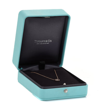 Tiffany 18K Rose Gold Diamond 1837 Circle Pendant Necklace 7 of 7