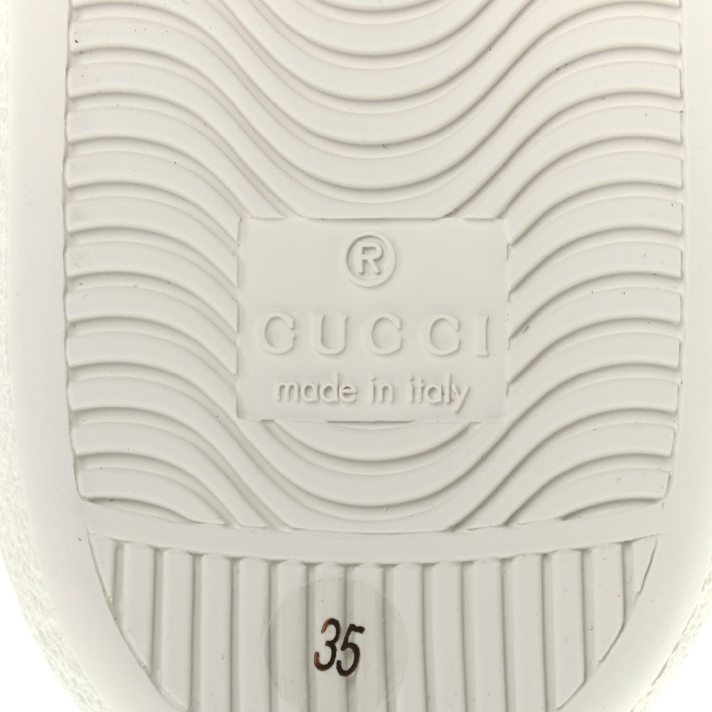 Calfskin Bee Star Embroidered Sylvie Web Ace Sneakers 35 White