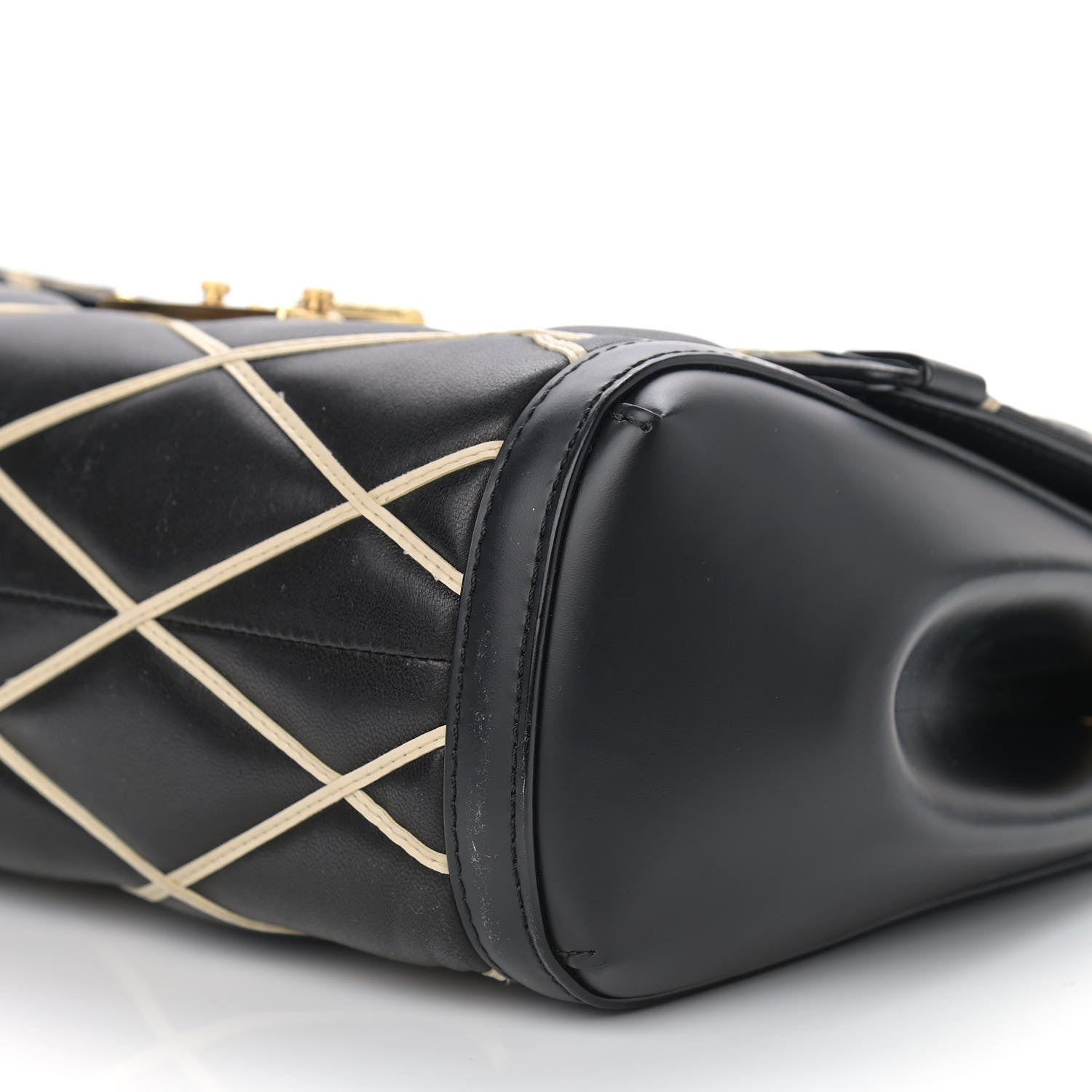 Louis Vuitton Lambskin Malletage Pochette Flap Black 10 of 13