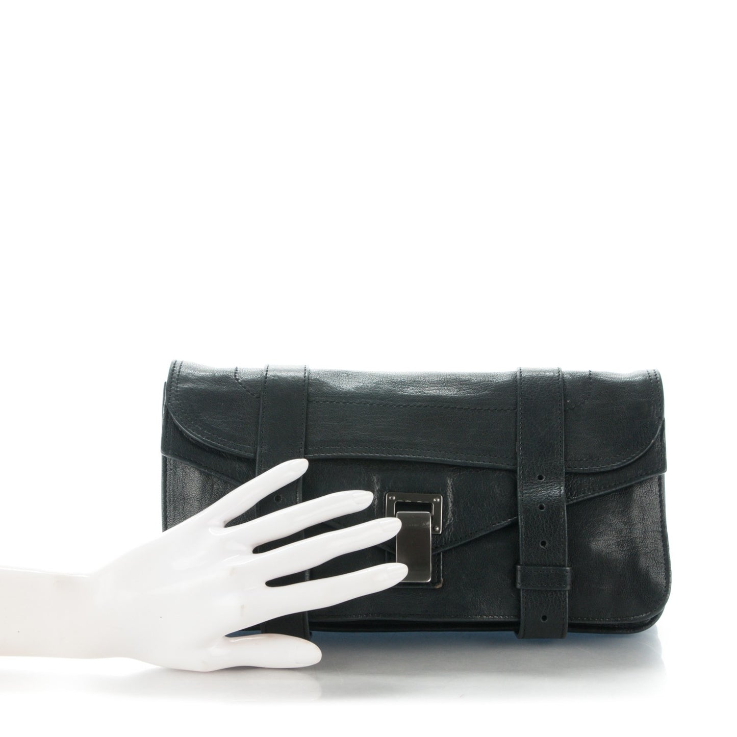 Lambskin PS1 Pochette Clutch Black