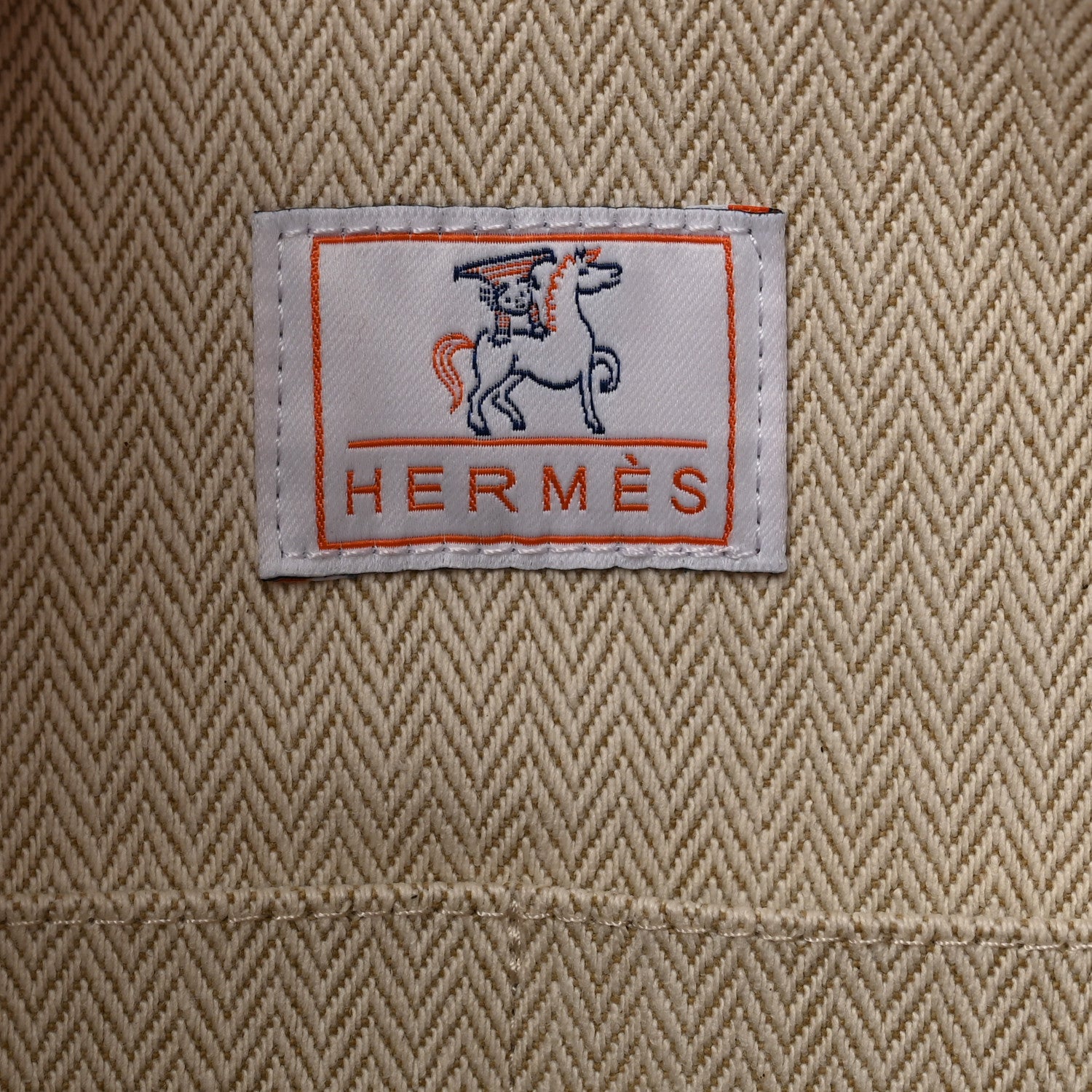 Hermes Canvas Large Bride-A-Brac Cabriole Case Terracotta 6 of 7