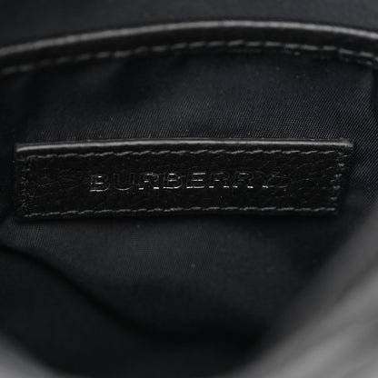 Burberry Grainy Calfskin Logo Embossed Crossbody Bag Black 6 of 10