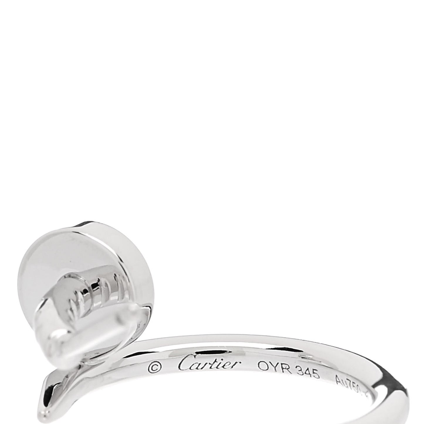 18K White Gold Juste Un Clou Hoop Earrings