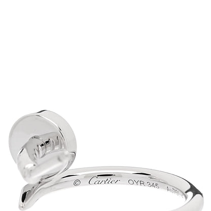 Cartier 18K White Gold Juste Un Clou Hoop Earrings 4 of 6