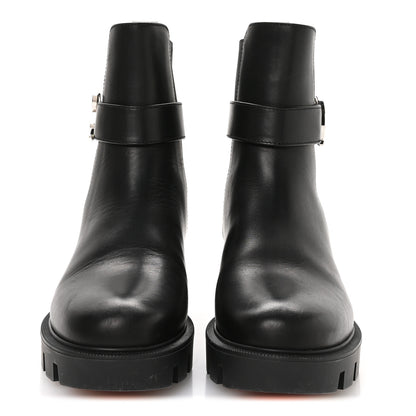Christian Louboutin Calfskin CL Chelsea Booty 36 Black 3 of 8