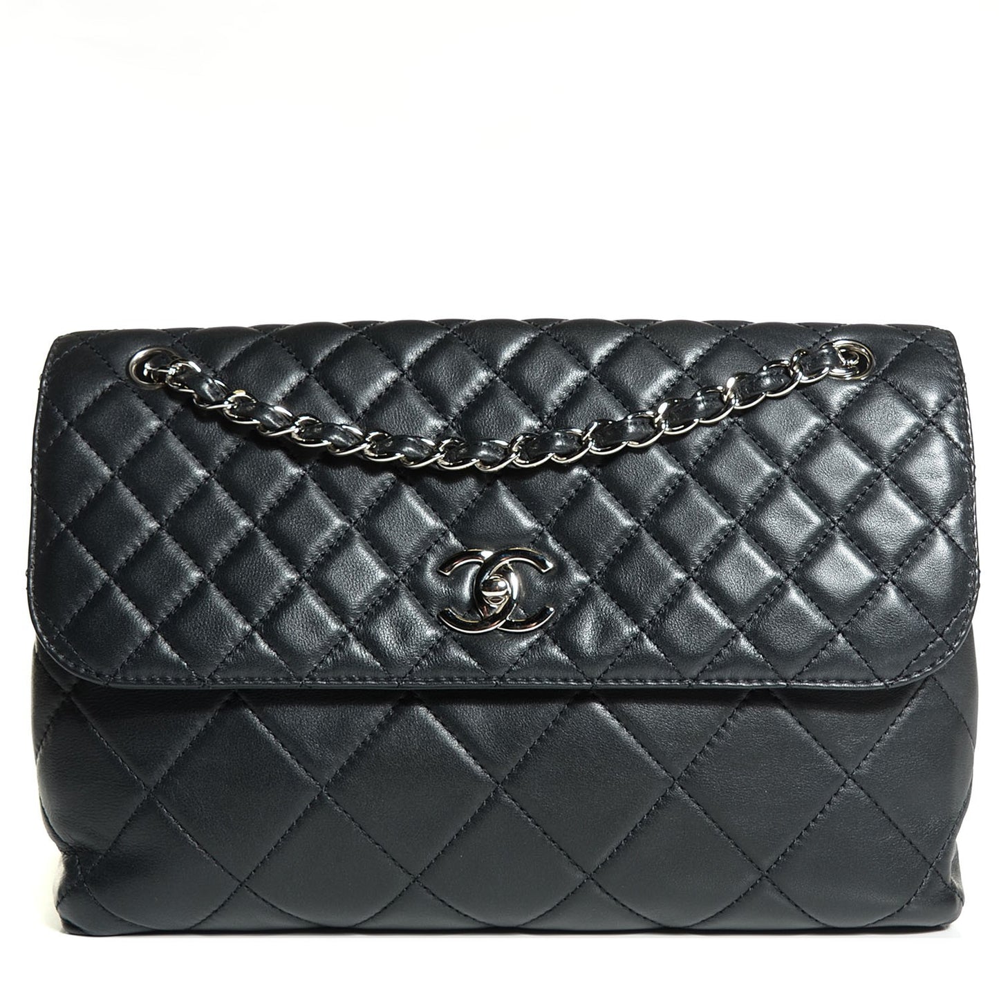 Calfskin Quilted In the Business Flap Black