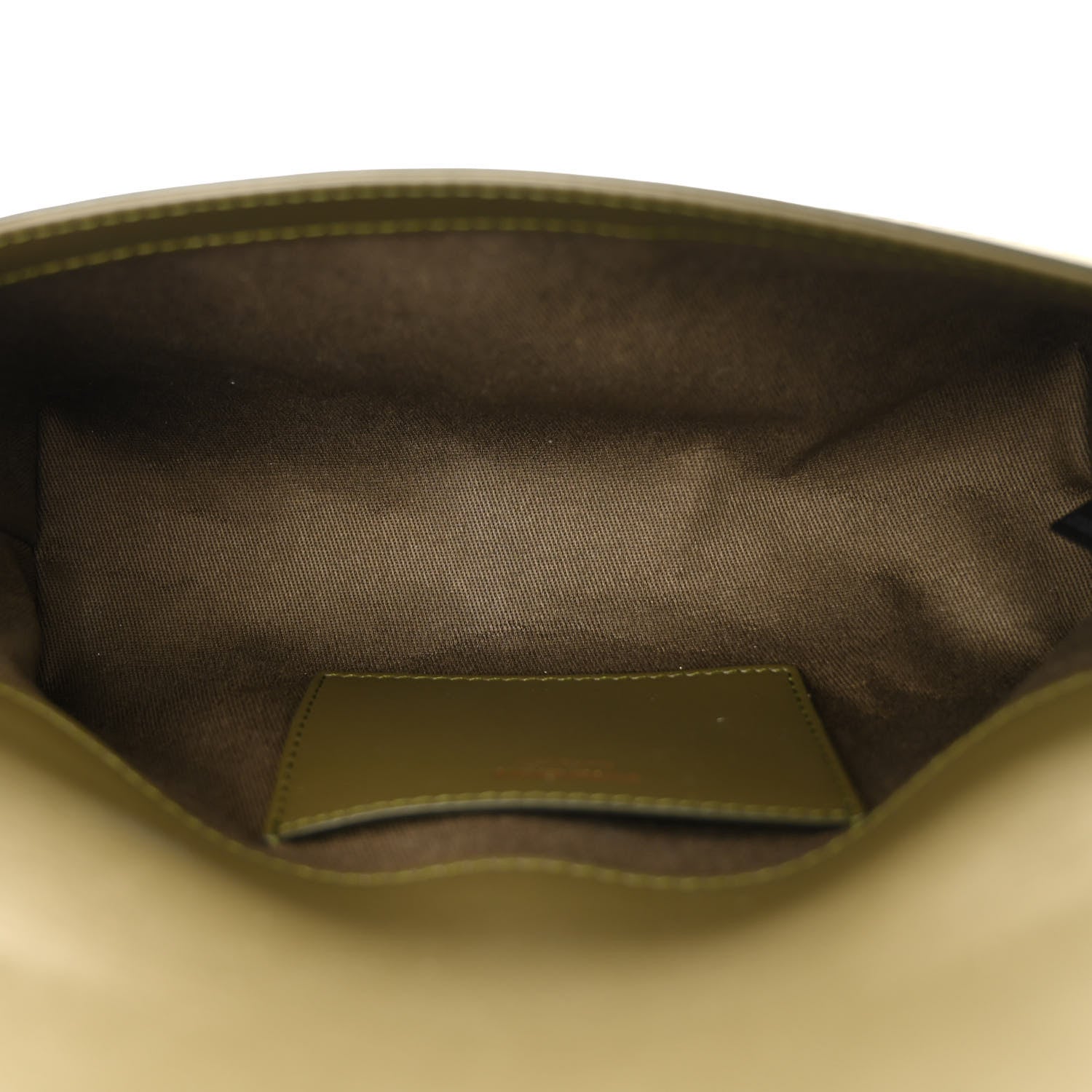 Burberry Coated Canvas Calfskin Vintage Check Note Top Handle Shoulder Bag Olive Green 5 of 10