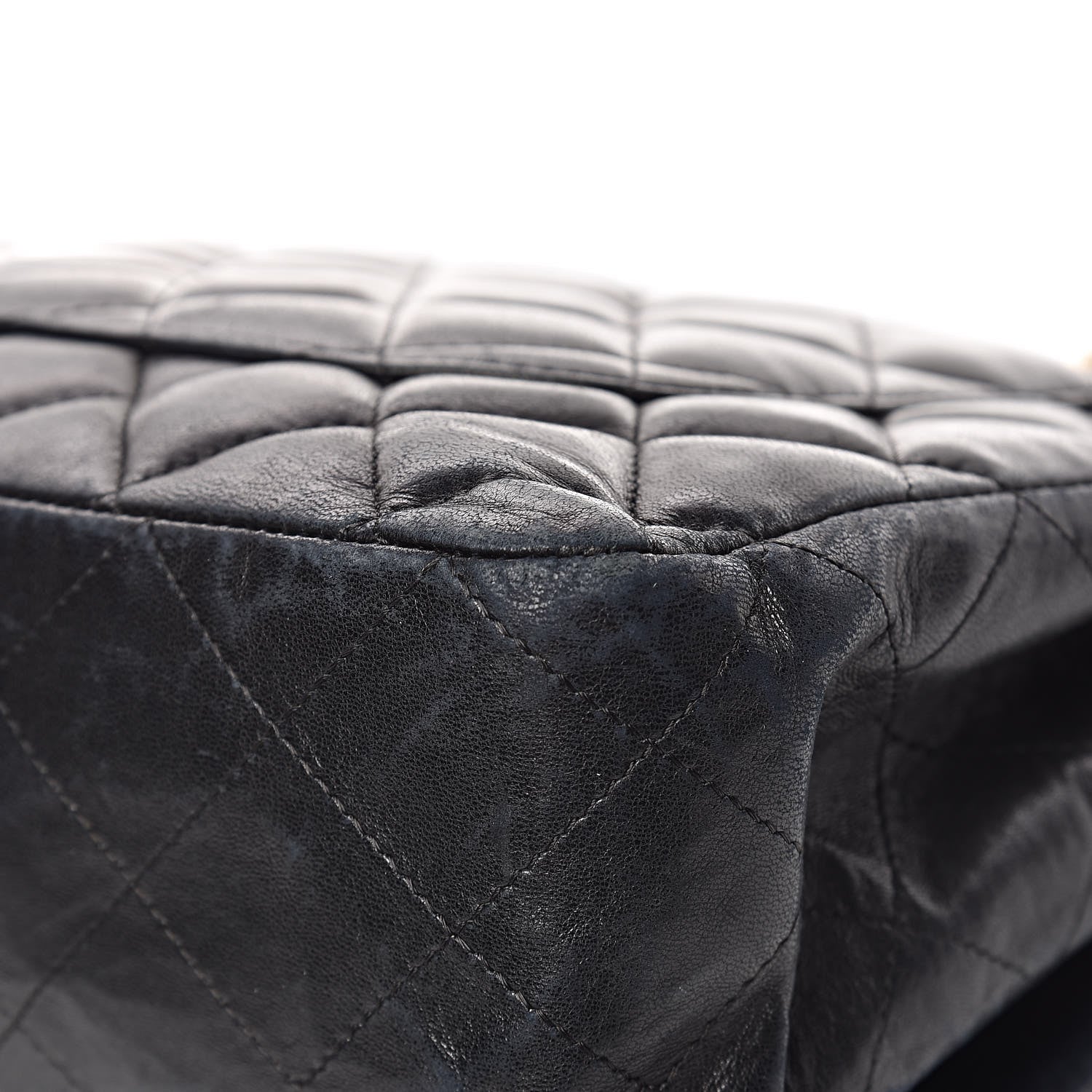 Chanel Lambskin Quilted Jumbo Single Flap Black 19 of 24