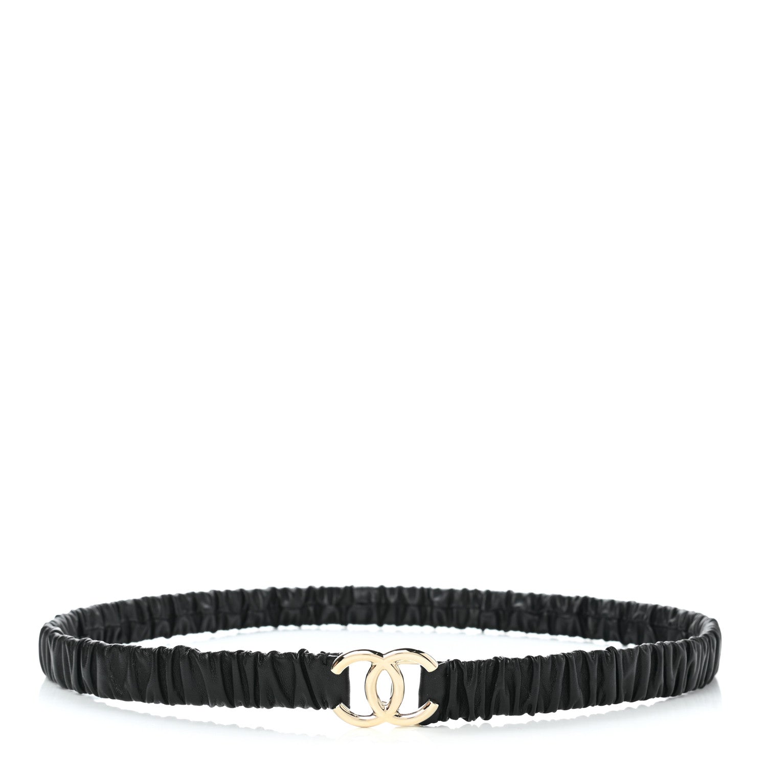 Chanel Calfskin CC Belt 95 38 Black 1 of 5