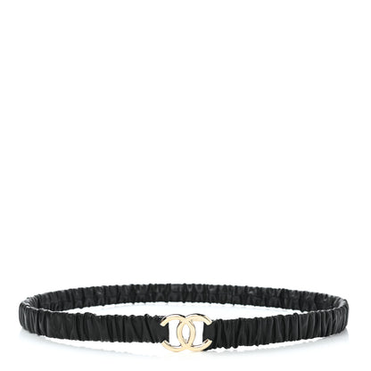 Chanel Calfskin CC Belt 95 38 Black 1 of 5