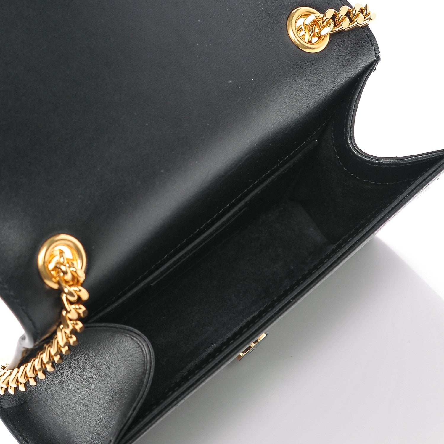 Saint Laurent Calfskin Small Classic Monogram Kate Tassel Satchel Black 5 of 6