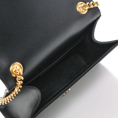 Saint Laurent Calfskin Small Classic Monogram Kate Tassel Satchel Black 5 of 6