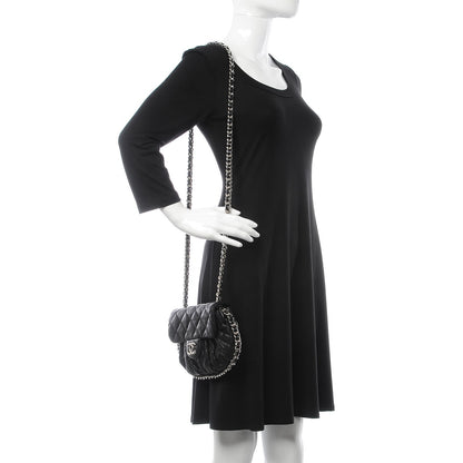 Chanel Washed Lambskin Quilted Mini Chain Around Flap Black 2 of 10