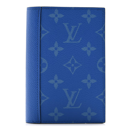 Louis Vuitton Monogram Taiga Passport Cover Agave Blue 1 of 7