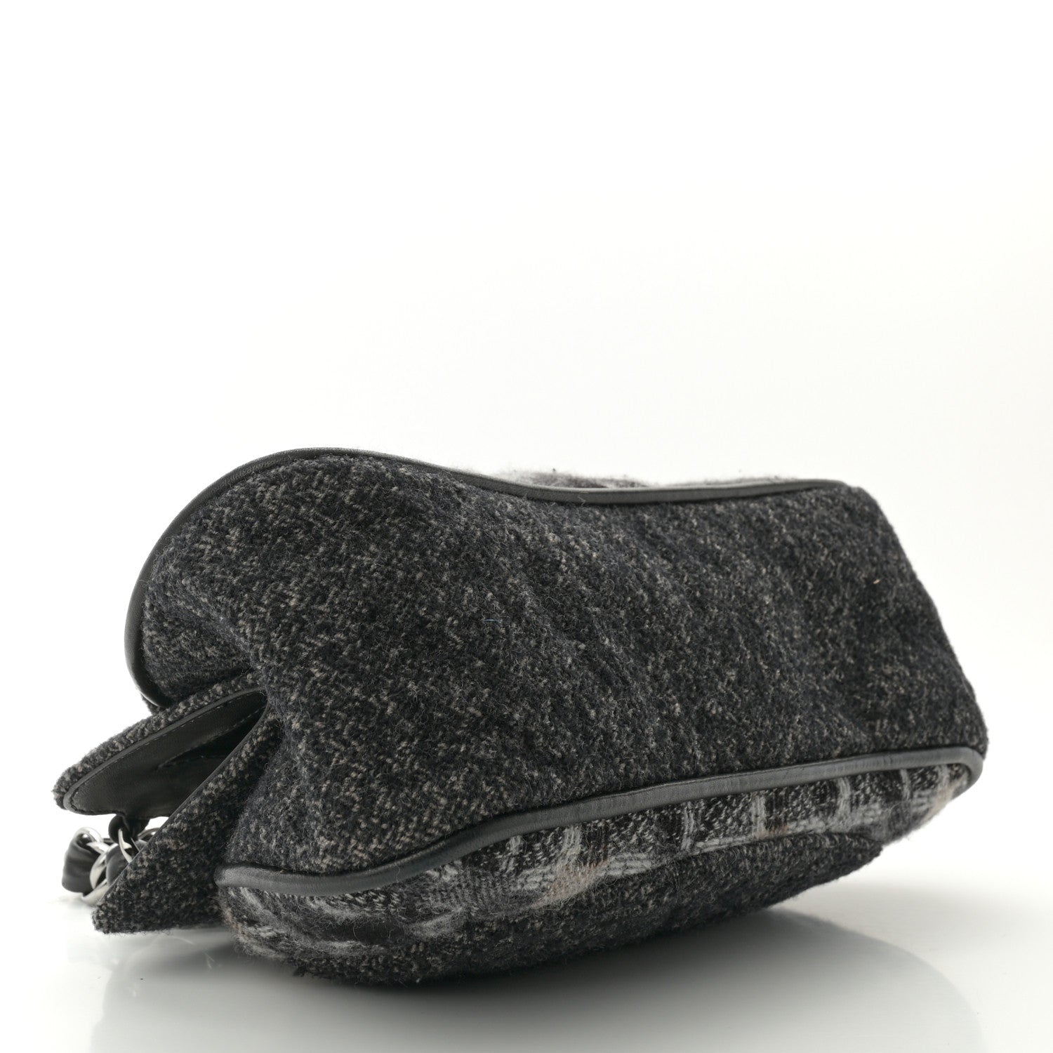 Chanel Wool Tweed Frame Bag Grey Multicolor 4 of 10