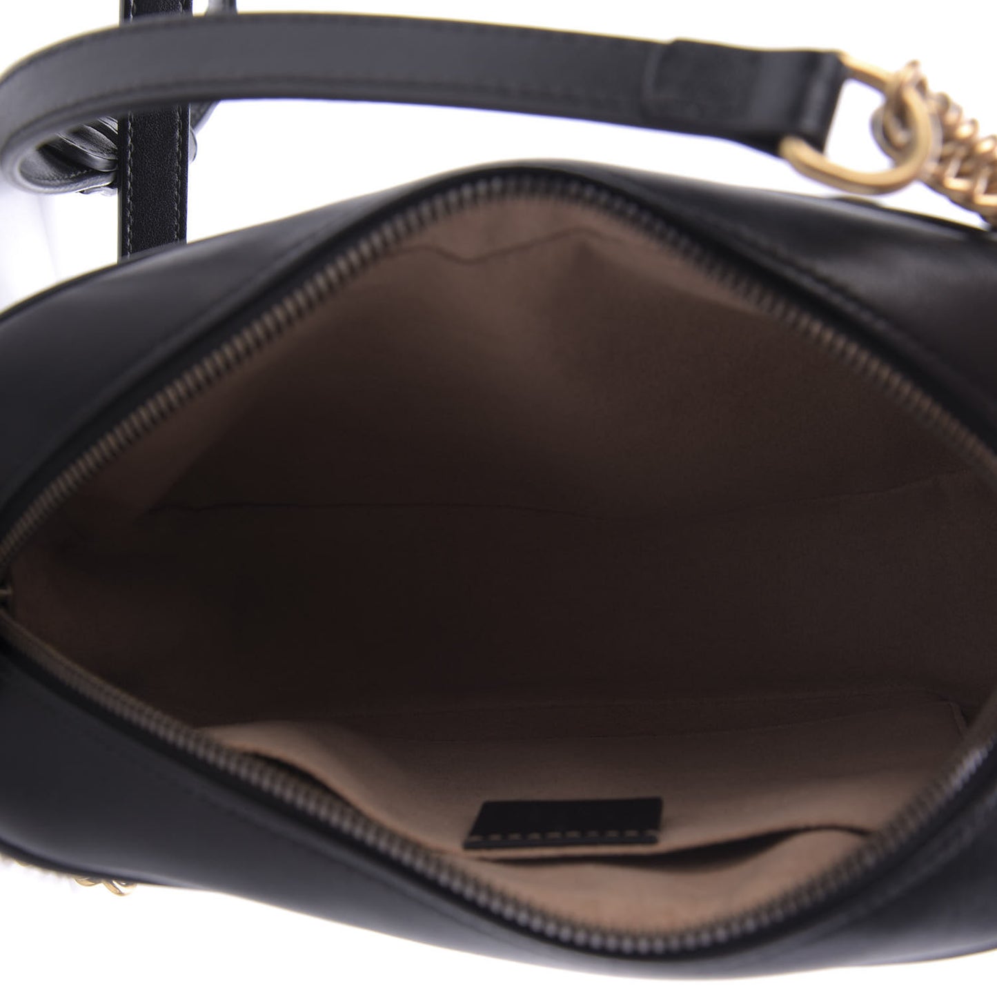 Calfskin Matelasse Small GG Marmont Chain Shoulder Bag Black