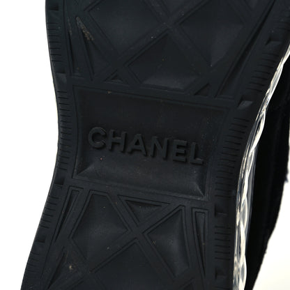 Chanel Velvet Calfskin Mixed Fibers CC Sneakers 39 Black 8 of 9