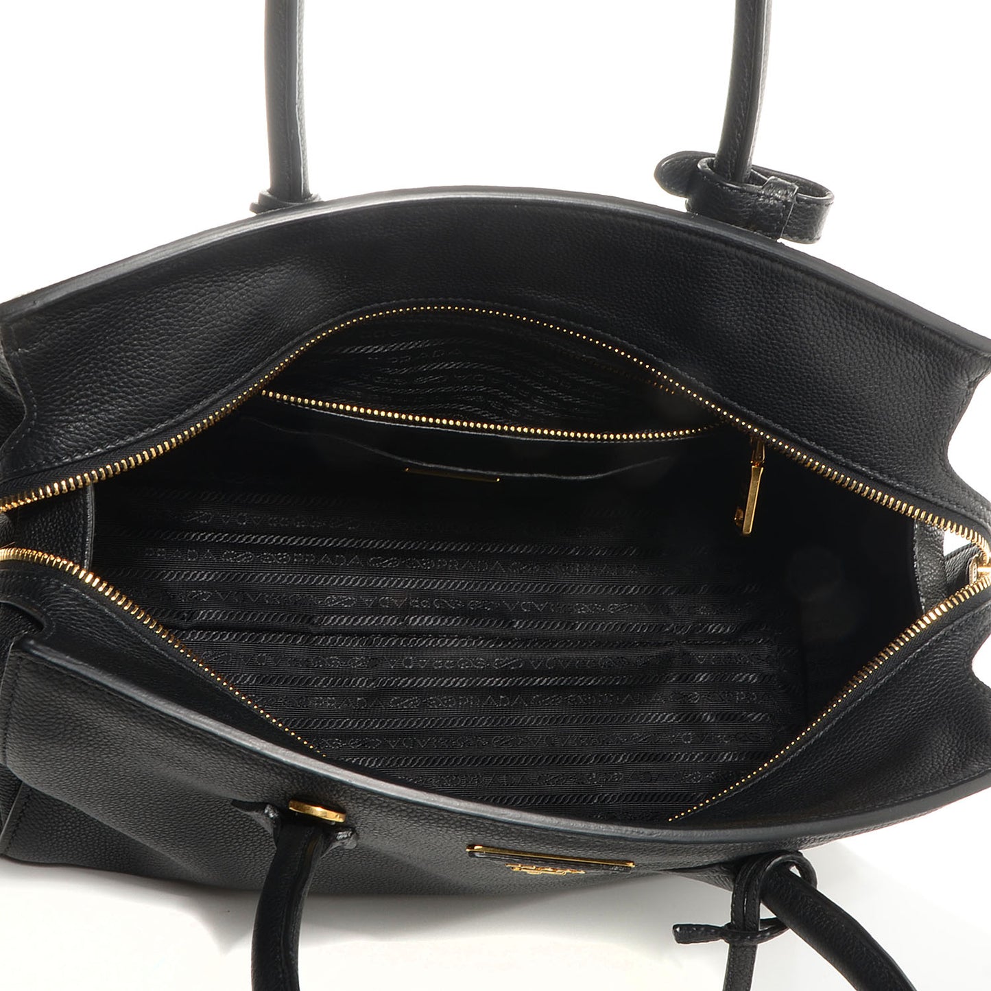 Vitello Grain Tote Black