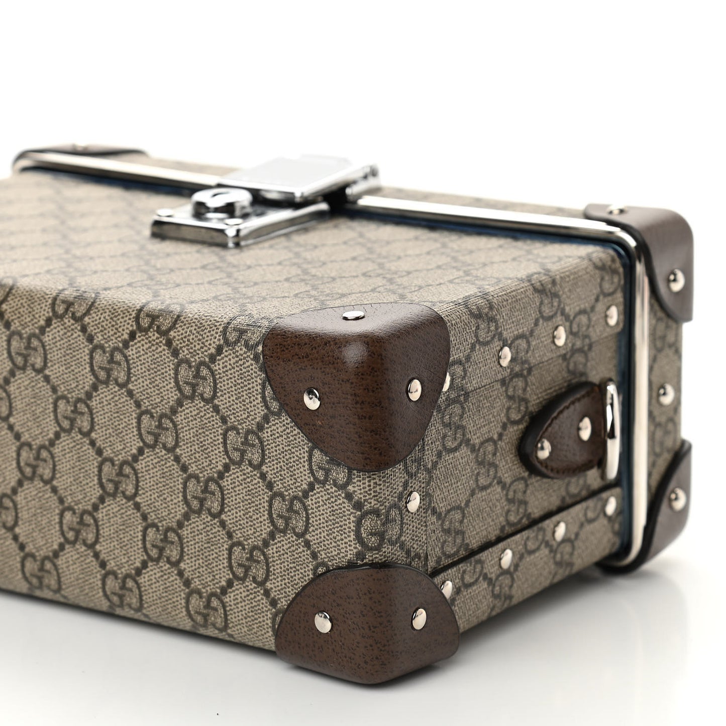 GG Supreme Monogram Globe-Trotter Beauty Case Brown