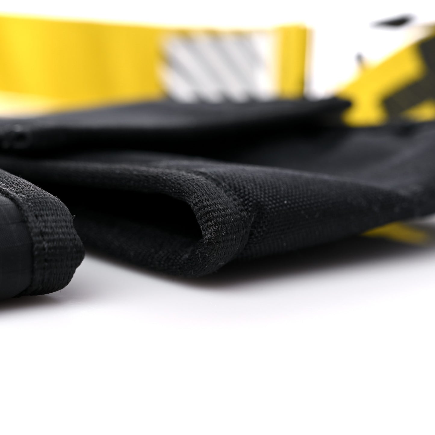 Nylon Two Pocket Belt Bag Black