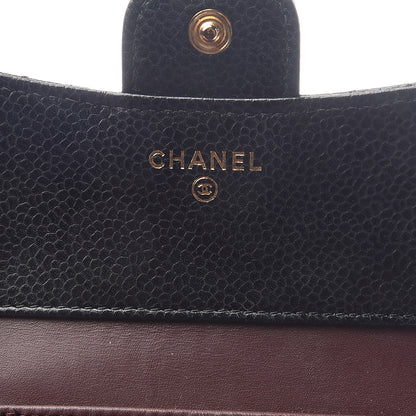 Chanel Caviar Quilted Compact Flap Wallet Black 5 of 7