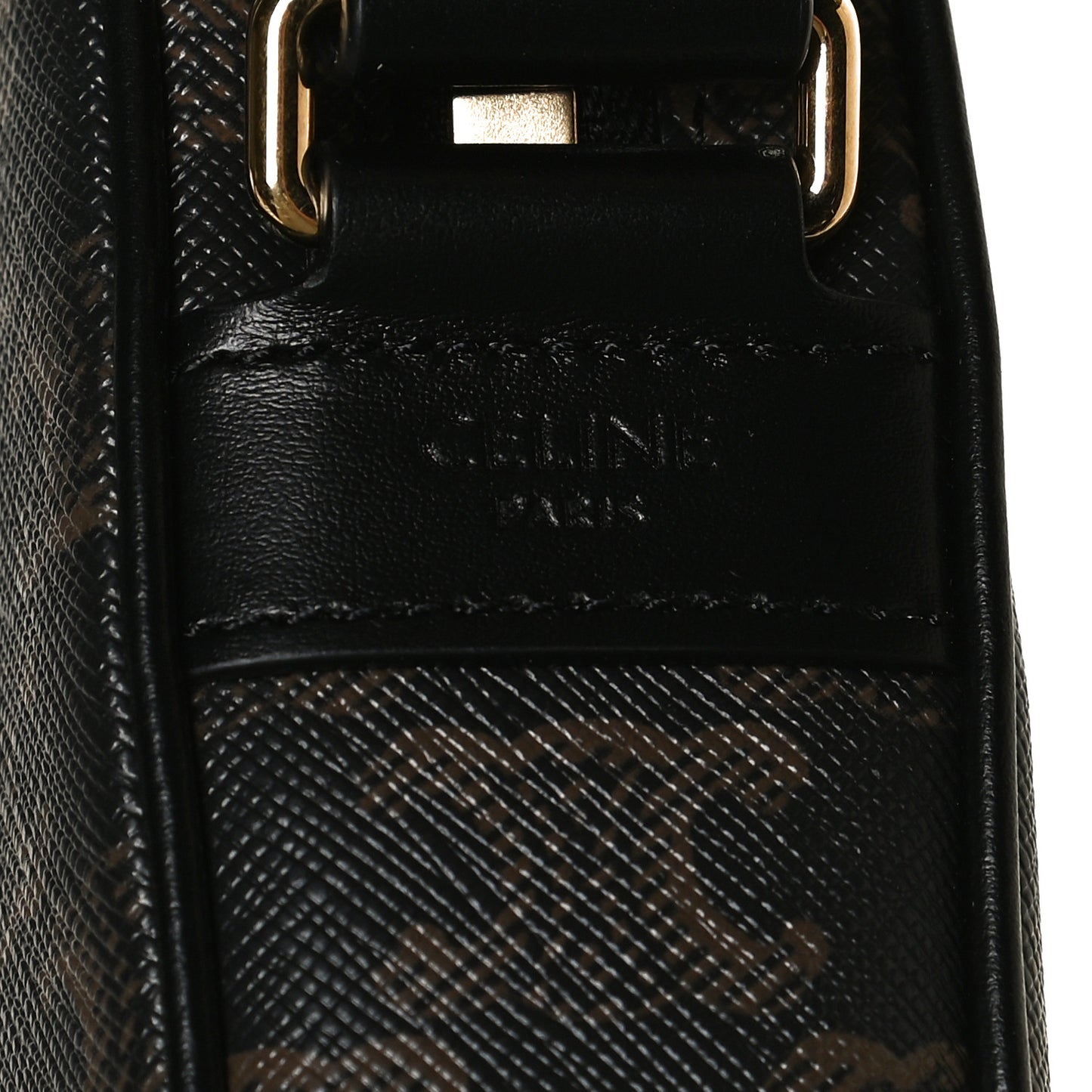 Triomphe Canvas Medium Messenger Bag Black