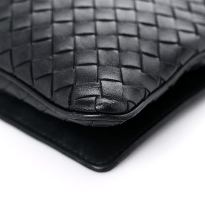Bottega Veneta Nappa Intrecciato Crossbody Messenger Flap Black 10 of 17