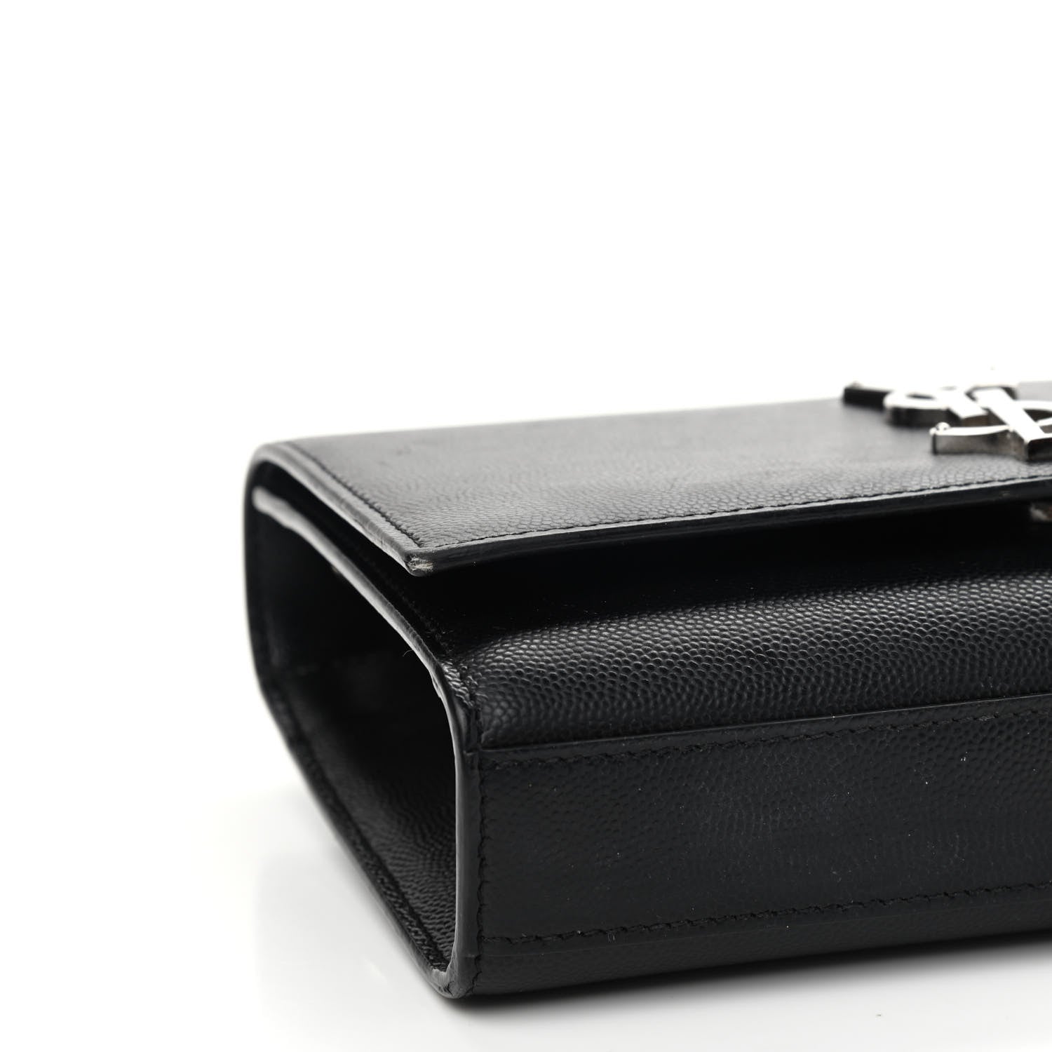 Saint Laurent Grain De Poudre Small Monogram Kate Satchel Black 8 of 11
