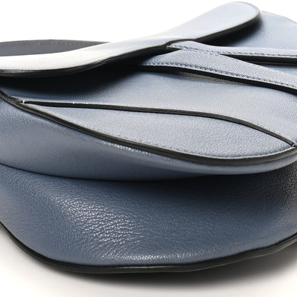 Christian Dior Shiny Goatskin Saddle Bag Cloud Blue 9 of 10