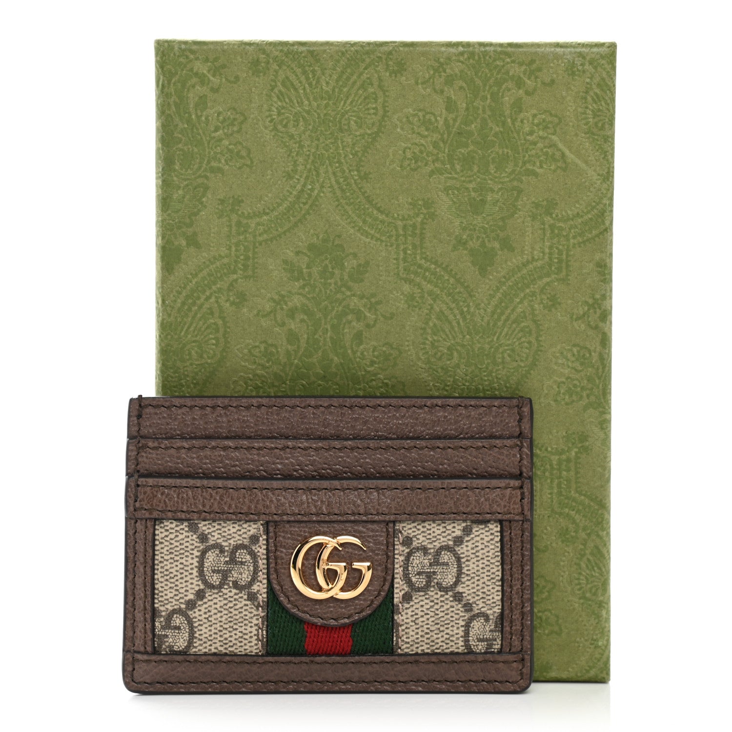 Gucci GG Supreme Monogram Ophidia Card Holder Brown 7 of 7