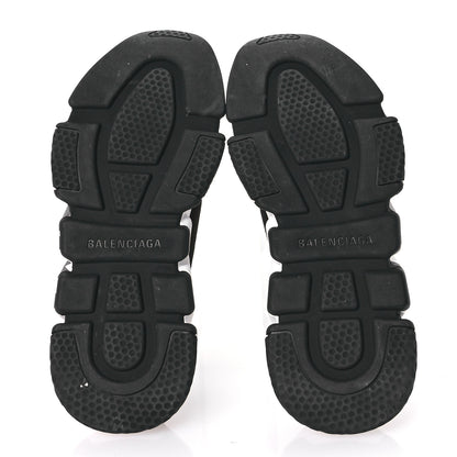 Balenciaga Neoprene Knit Womens Speed Graffiti Sneakers 36 Black White 6 of 8