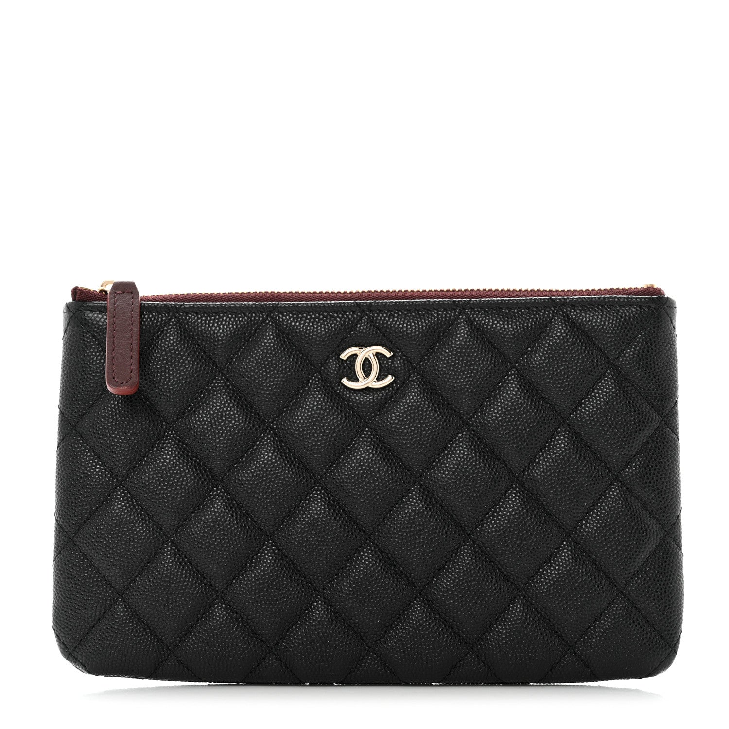 Chanel Caviar Quilted Cosmetic Case Black 1 of 8