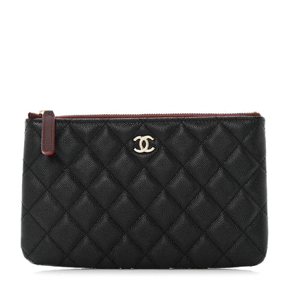 Chanel Caviar Quilted Cosmetic Case Black 1 of 8