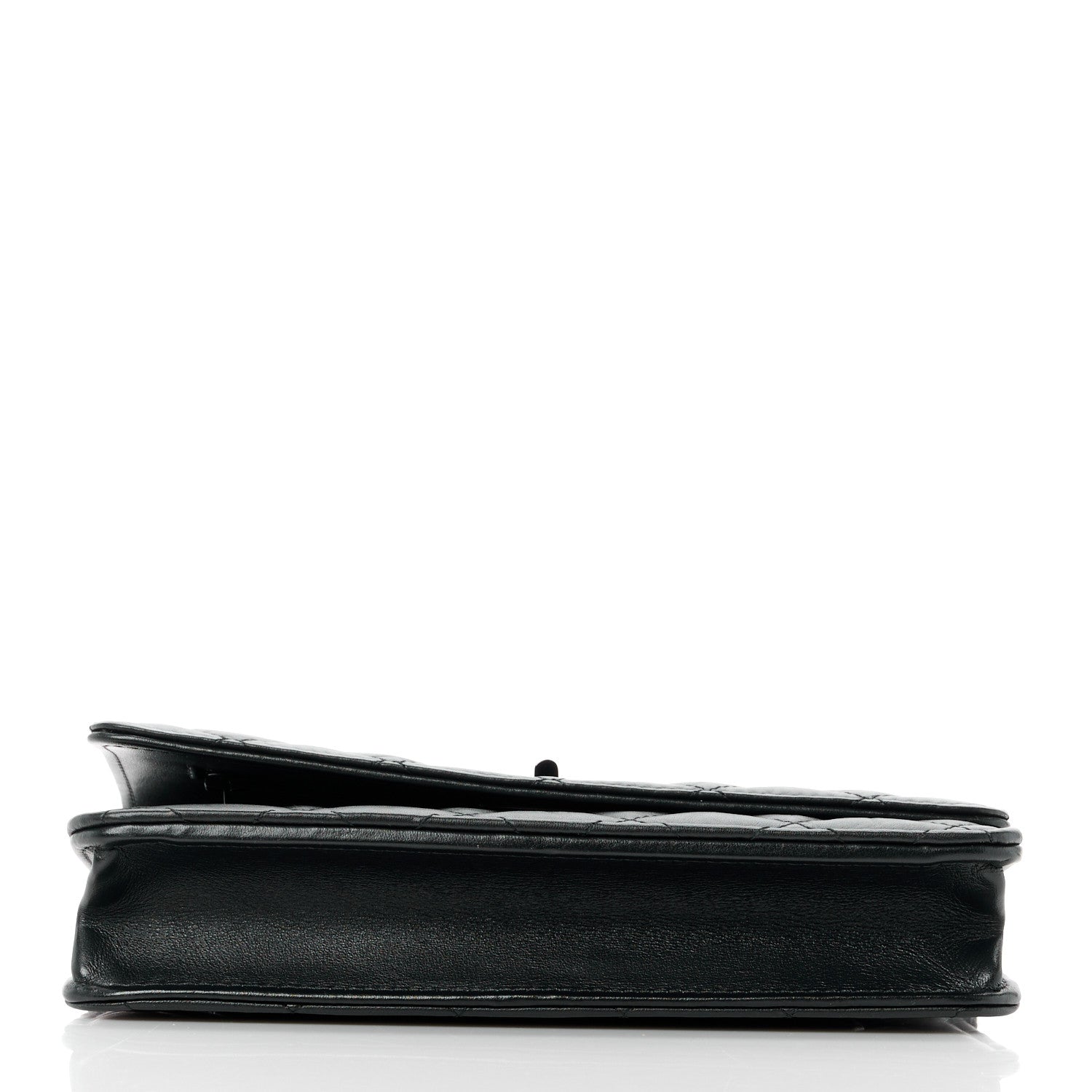 Chanel Aged Calfskin Quilted Reissue Wallet On Chain WOC So Black 12 of 13