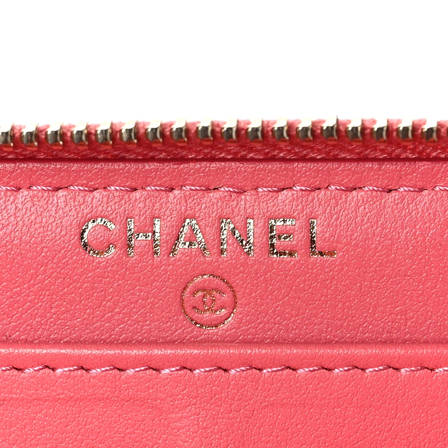 Caviar Quilted Large Gusset Zip Around Wallet Pink