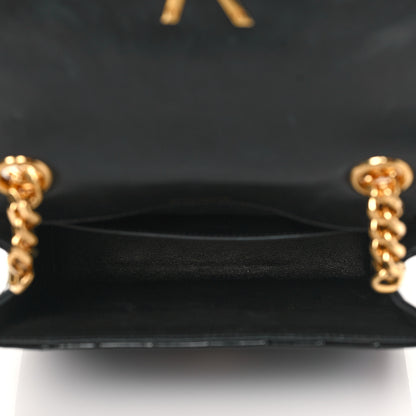 Saint Laurent Patent Calfskin Matelasse Monogram Medium Vicky Chain Bag Black 5 of 9