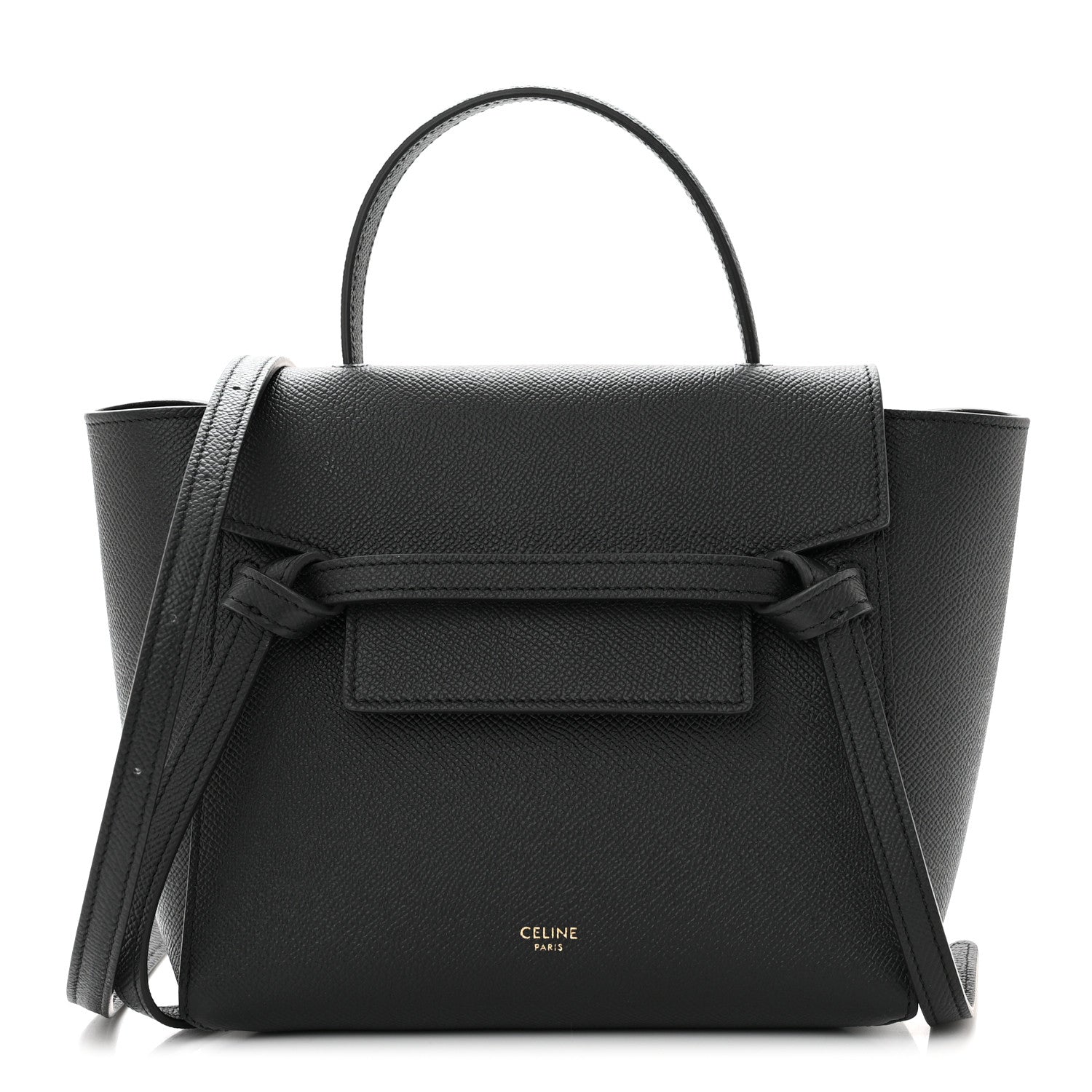 Celine Grained Calfskin Nano Belt Bag Black 1 of 10