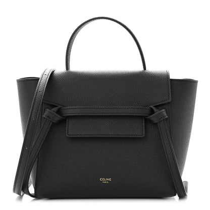 Celine Grained Calfskin Nano Belt Bag Black 1 of 10