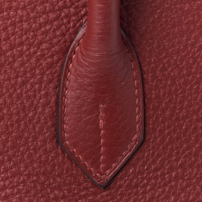 Hermes Taurillon Clemence Birkin 35 Rouge H 10 of 30