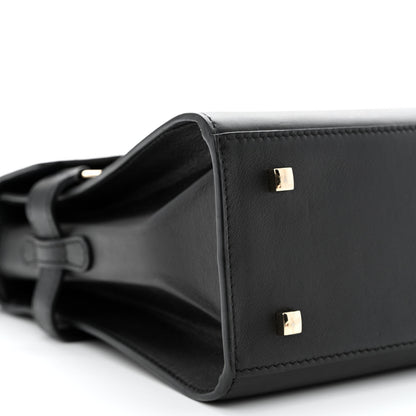 Delvaux Calfskin MM Tempete Satchel Black 10 of 11