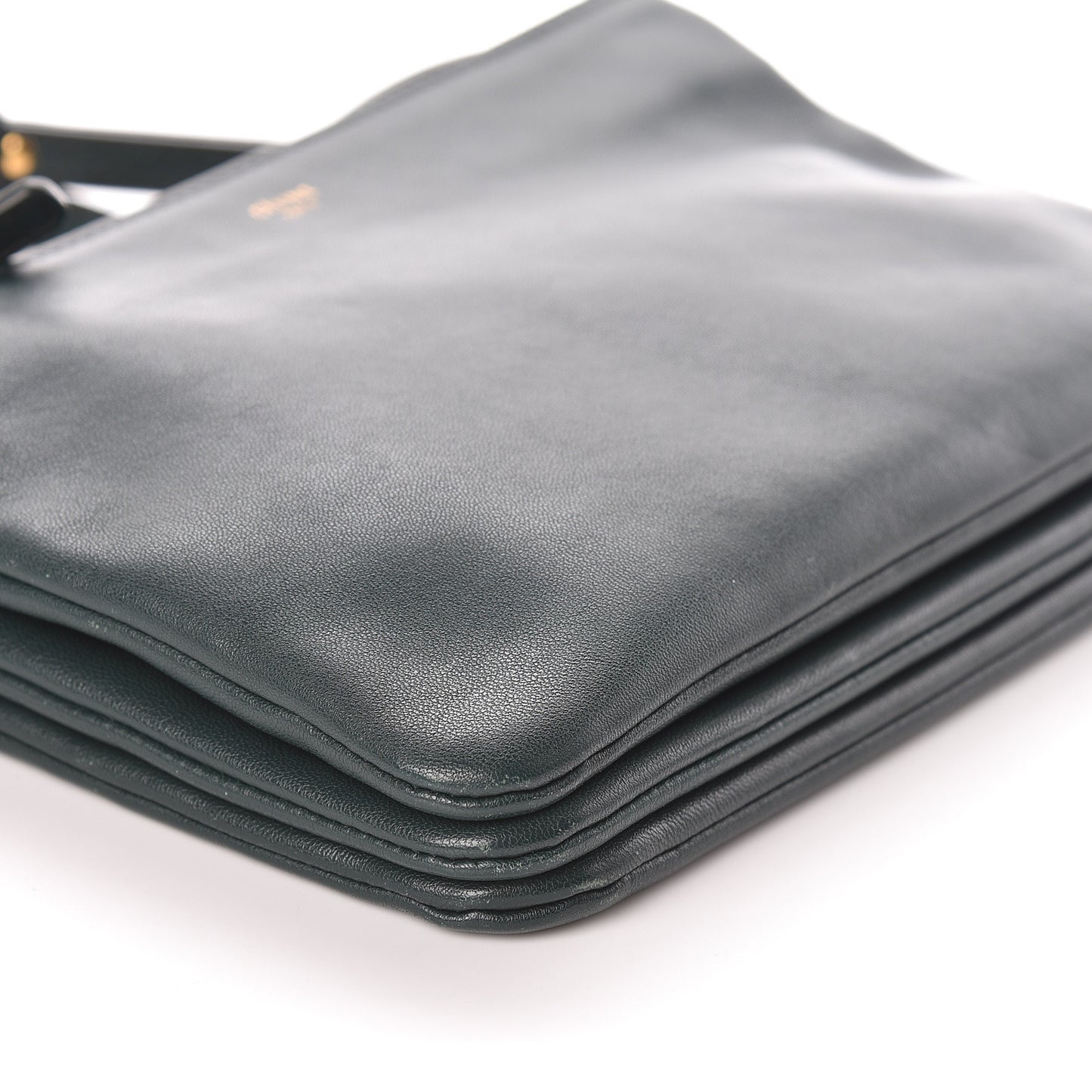 Lambskin Small Trio Crossbody Bag Dark Green