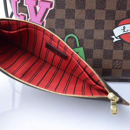 Louis Vuitton Damier Ebene Travel Stickers Neo Neverfull MM 7 of 17