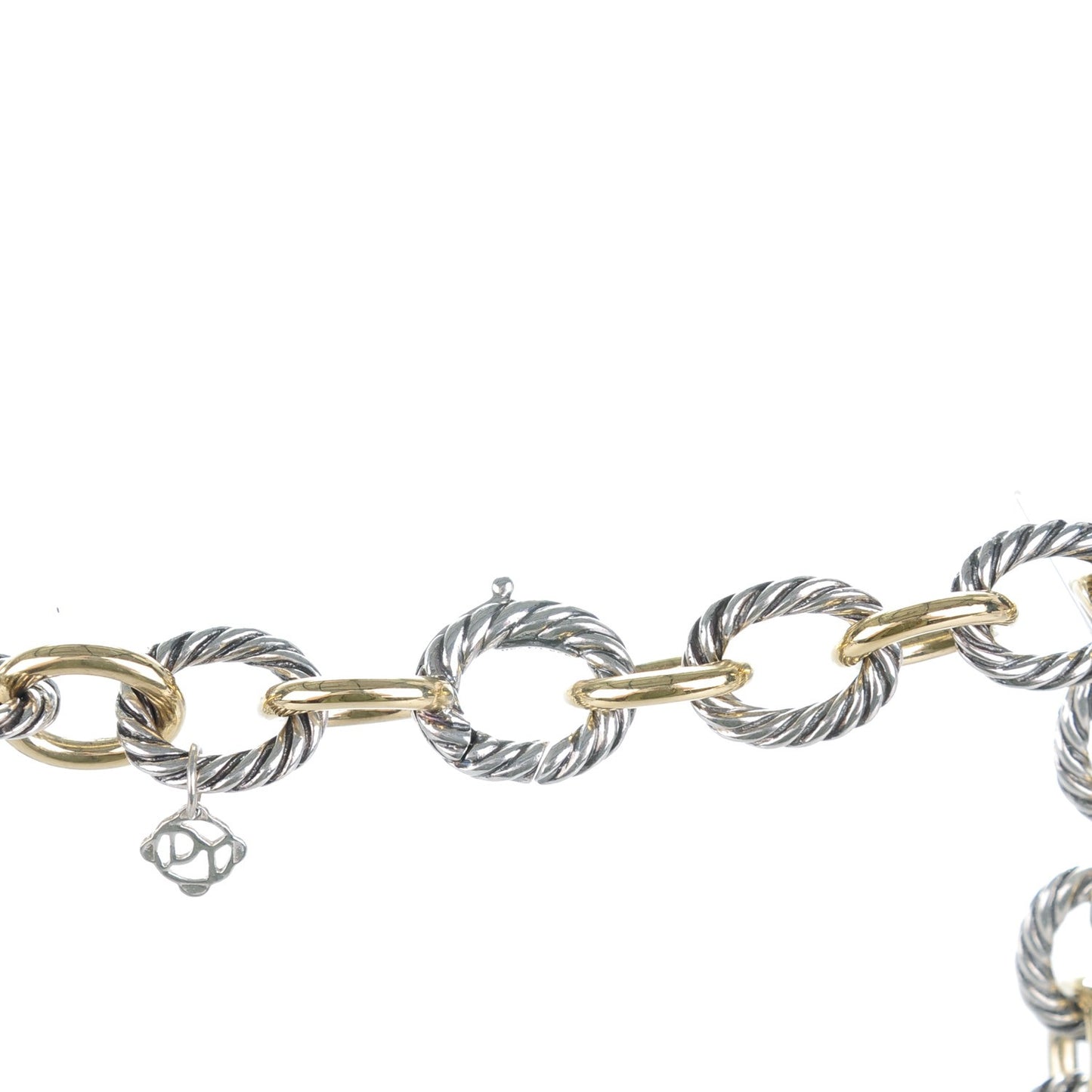 Sterling Silver 18k Gold Large Oval Link Necklace