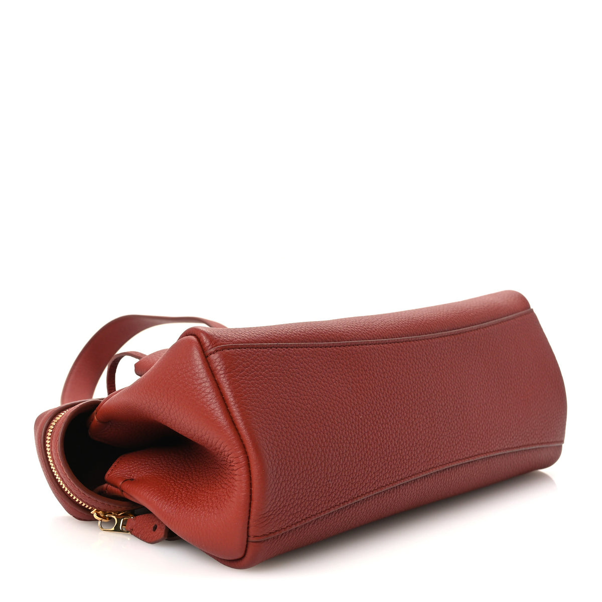 Loro Piana Grained Calfskin Extra Clutch L29 Deep Kummel 3 of 8
