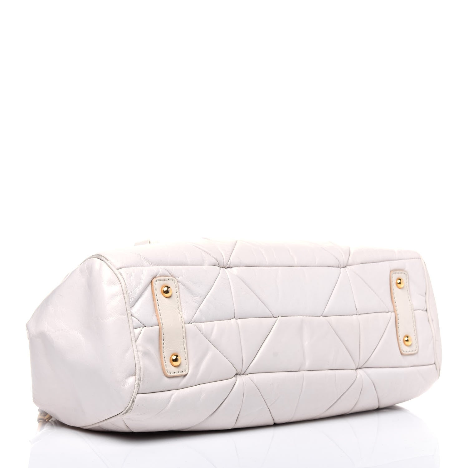 Marc Jacobs Calfskin Quilted Stam White 5 of 37
