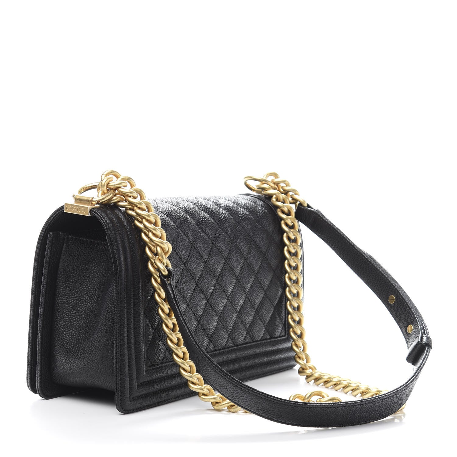 Chanel Caviar Quilted Medium Boy Flap Black 3 of 11