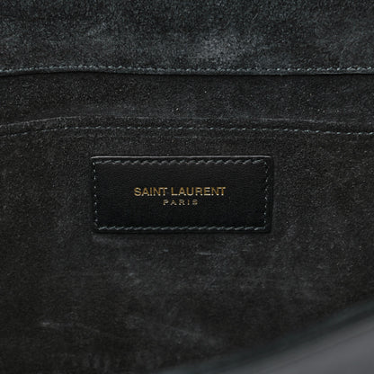 Saint Laurent Textured Calfskin Y Ligne Clutch Black 7 of 15