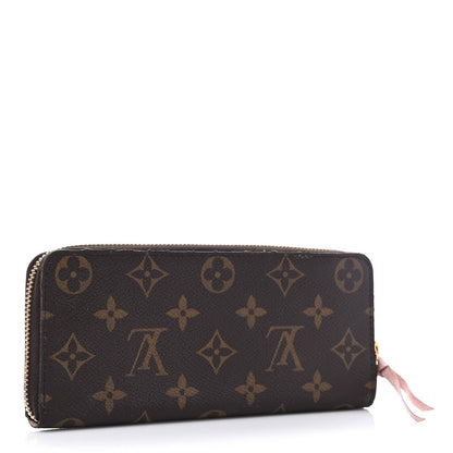 Louis Vuitton Monogram Clemence Wallet Rose Ballerine 3 of 14