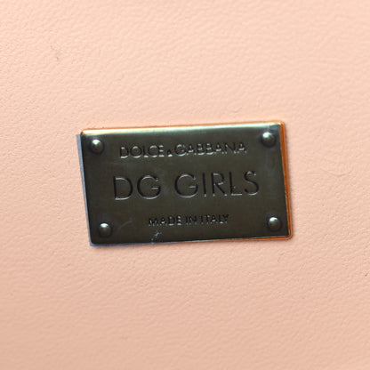 Dolce & Gabbana DOLCE GABBANA Calfskin DG Girls Shoulder Bag Pink 6 of 10