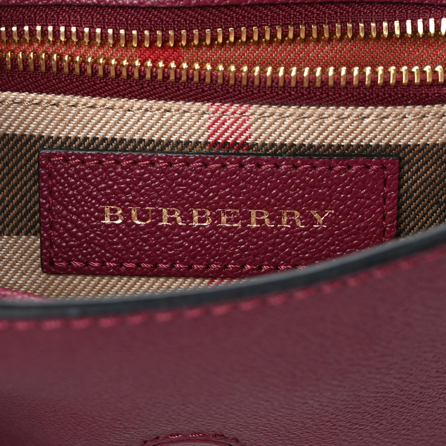 Burberry Soft Grain Calfskin Small Medley Crossbody Dark Plum 6 of 11